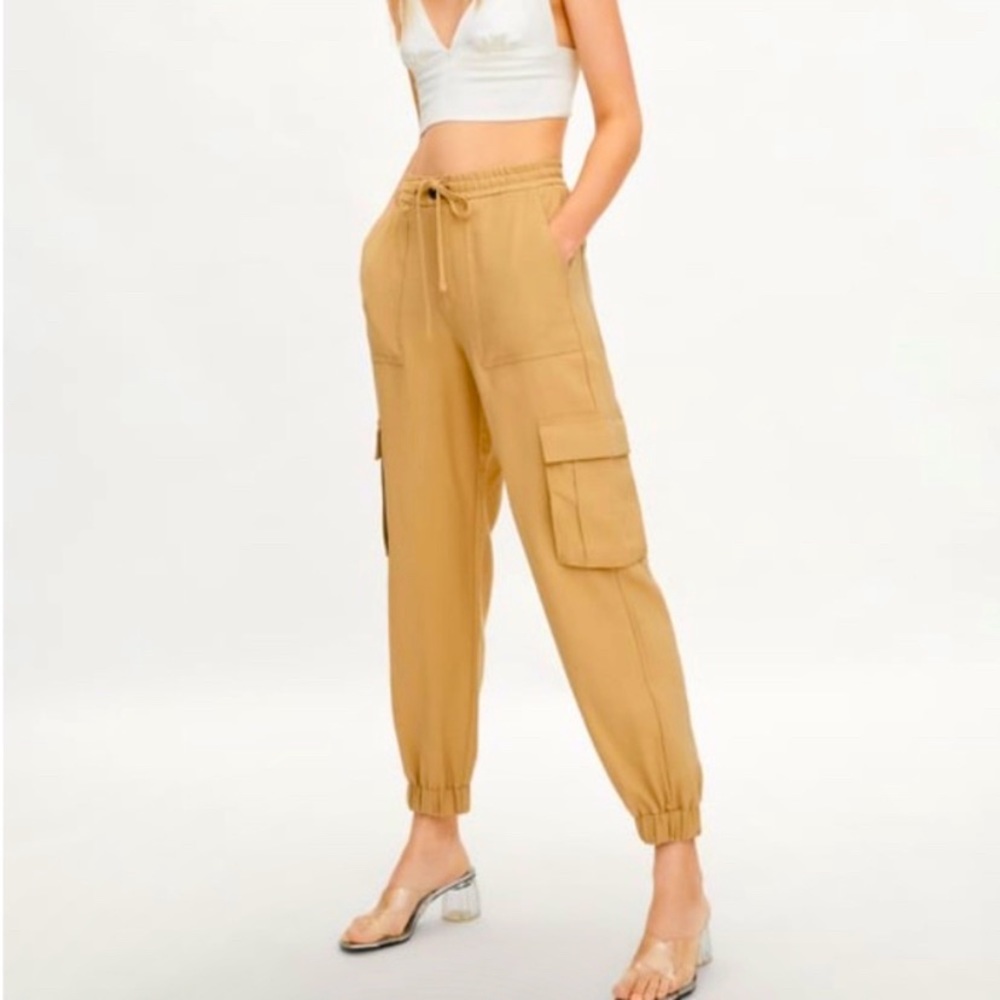 Zara Tan Cargo Pants Size S